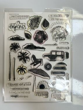 6x8 Heidi Swapp Summer Fun Stamp Therapy Set